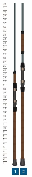Triumph 9' Medium 4pc Travel Surf Spinning Rod TSF90M4