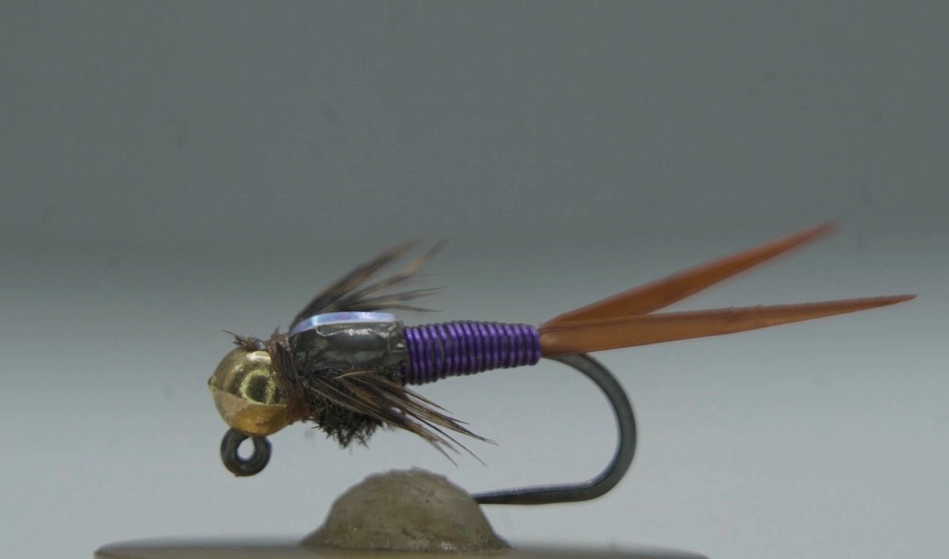 Tungsten Bead Barbless Jig Copper John