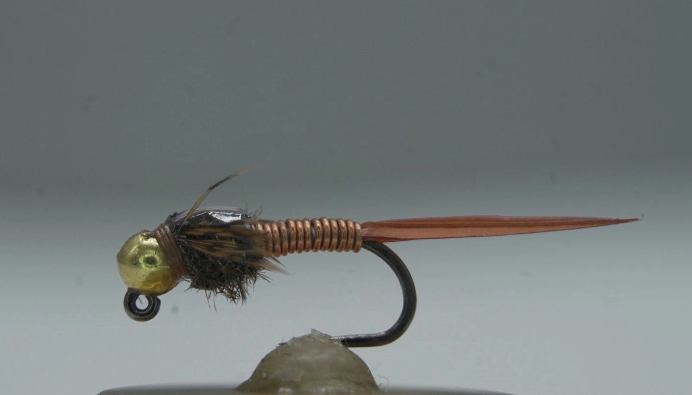 Tungsten Bead Barbless Jig Copper John