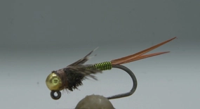 Tungsten Bead Barbless Jig Copper John