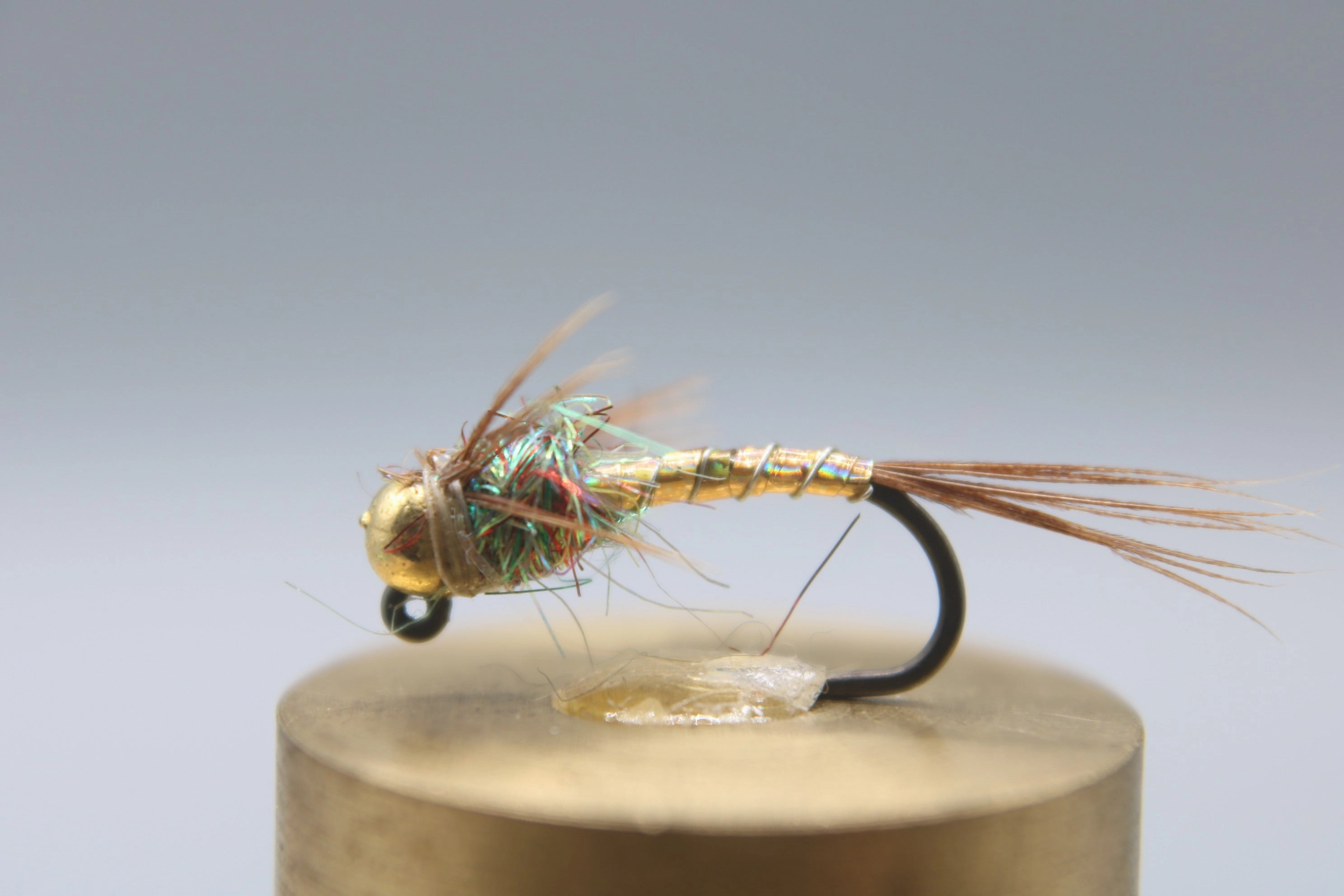 Tungsten Bead Barbless Jig Lightening Bug