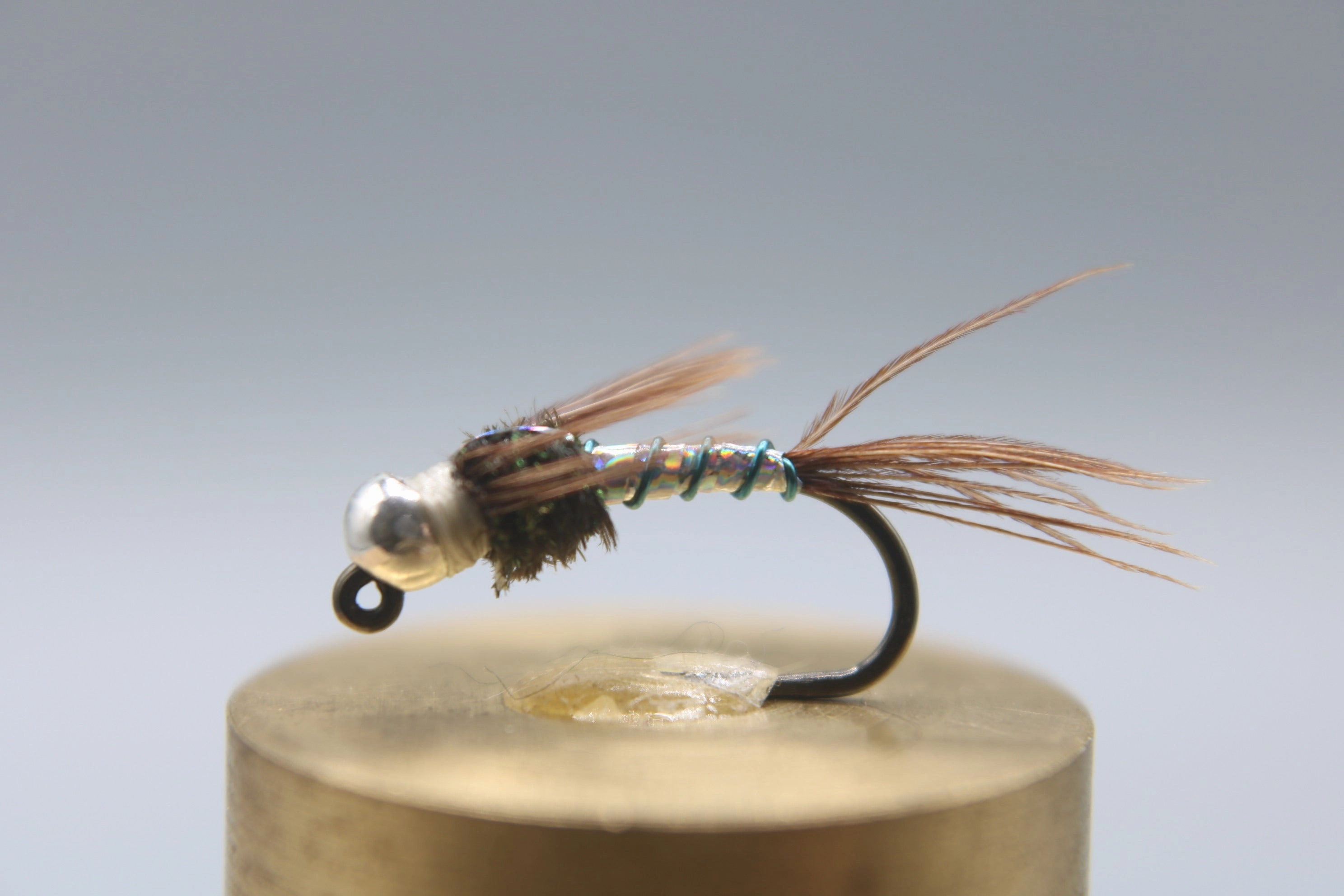 Tungsten Bead Barbless Jig Lightening Bug