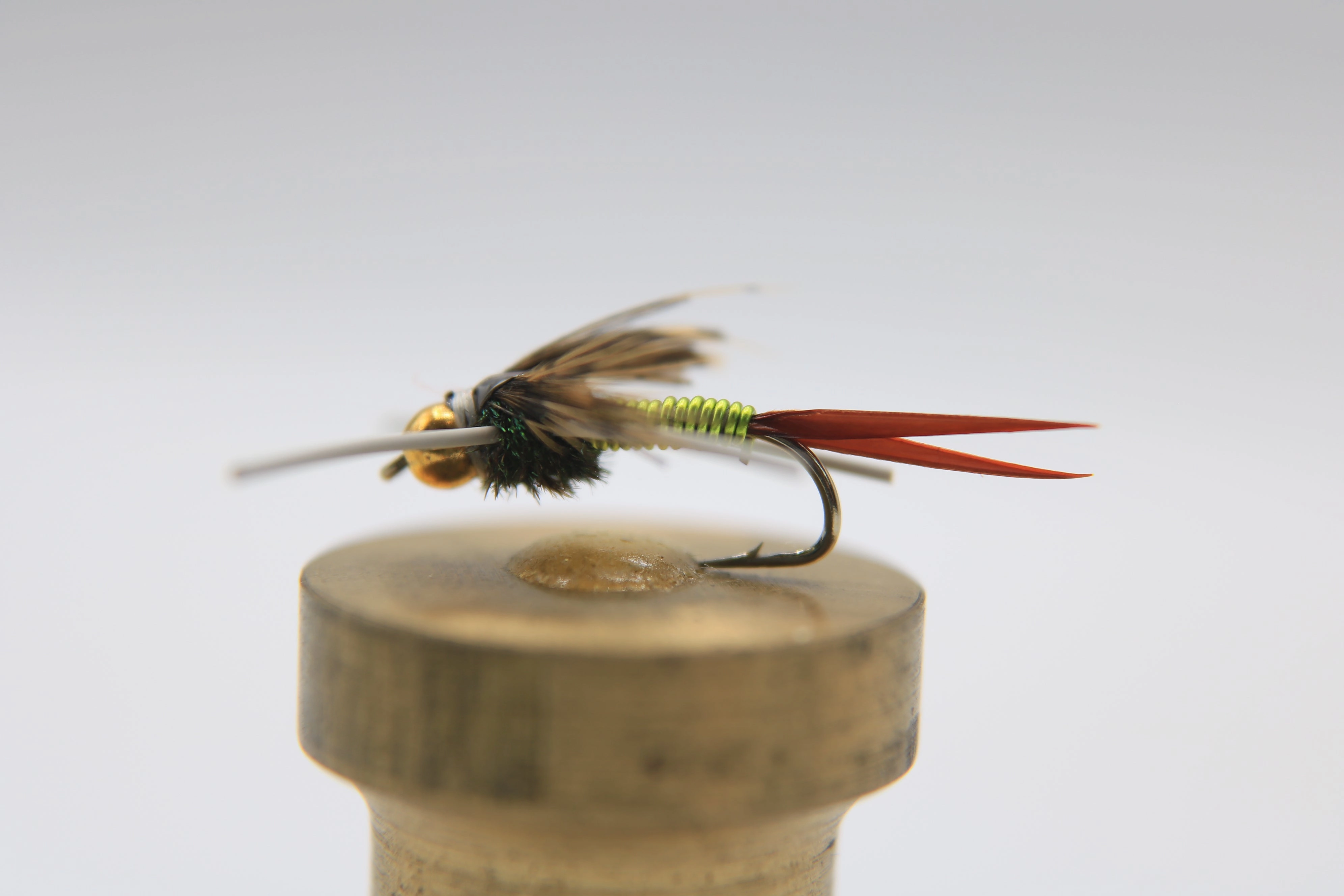 Tungsten Bead Head Copper John Rubber Leg