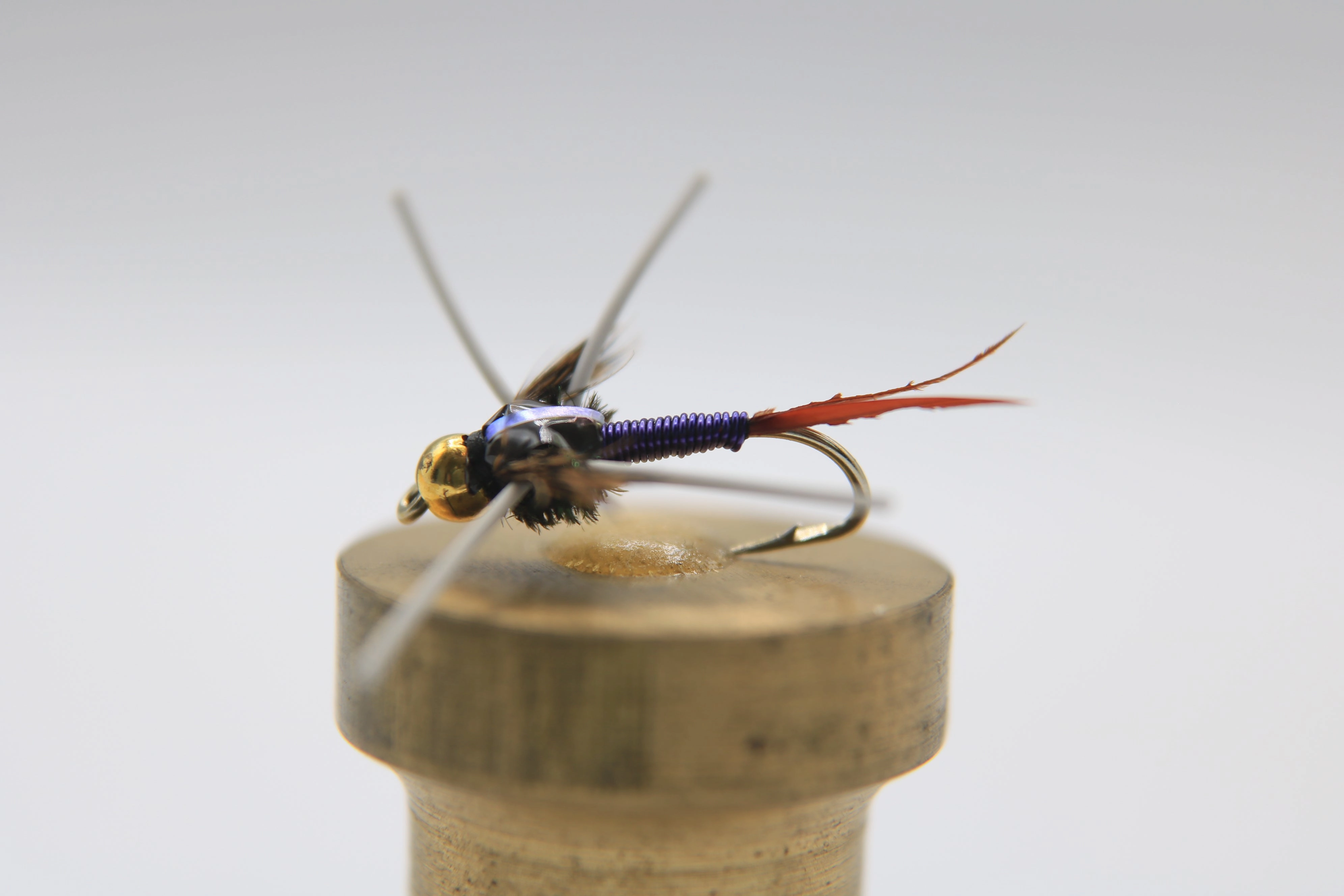 Tungsten Bead Head Copper John Rubber Leg