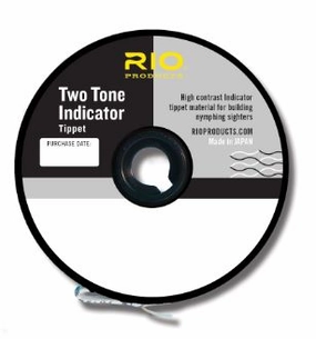 Two Tone Indicator Tippet 1X Black/White