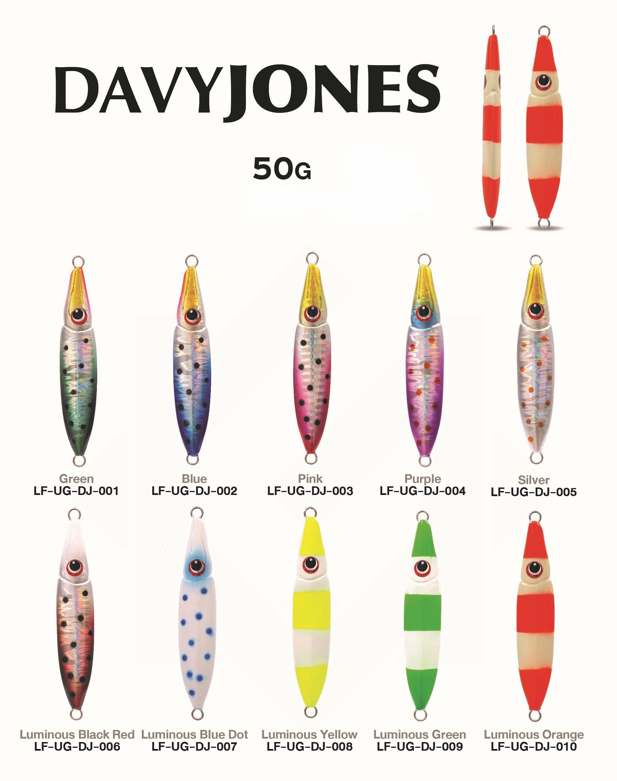Underground Metal Jig Davy Jones 8 cm | 50g (No Hooks)