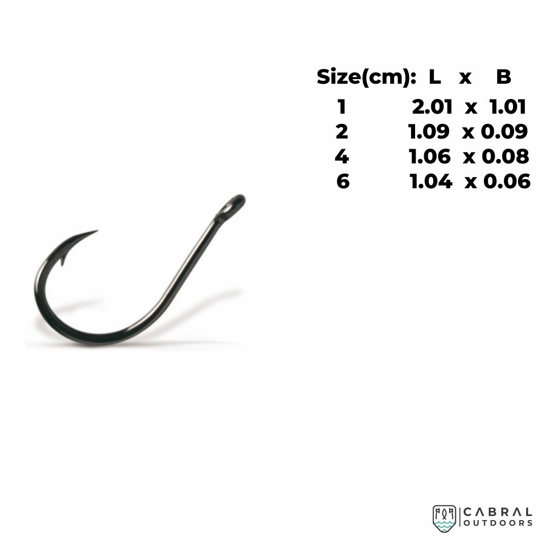 VMC V7102BN Carbon Steel Hooks | Size: 1-6 | 100Pcs