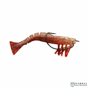 Vudu Weedless Shrimp 3.5 inch1/8 OZ JIG PRE-RIGGED 2 PER PACK