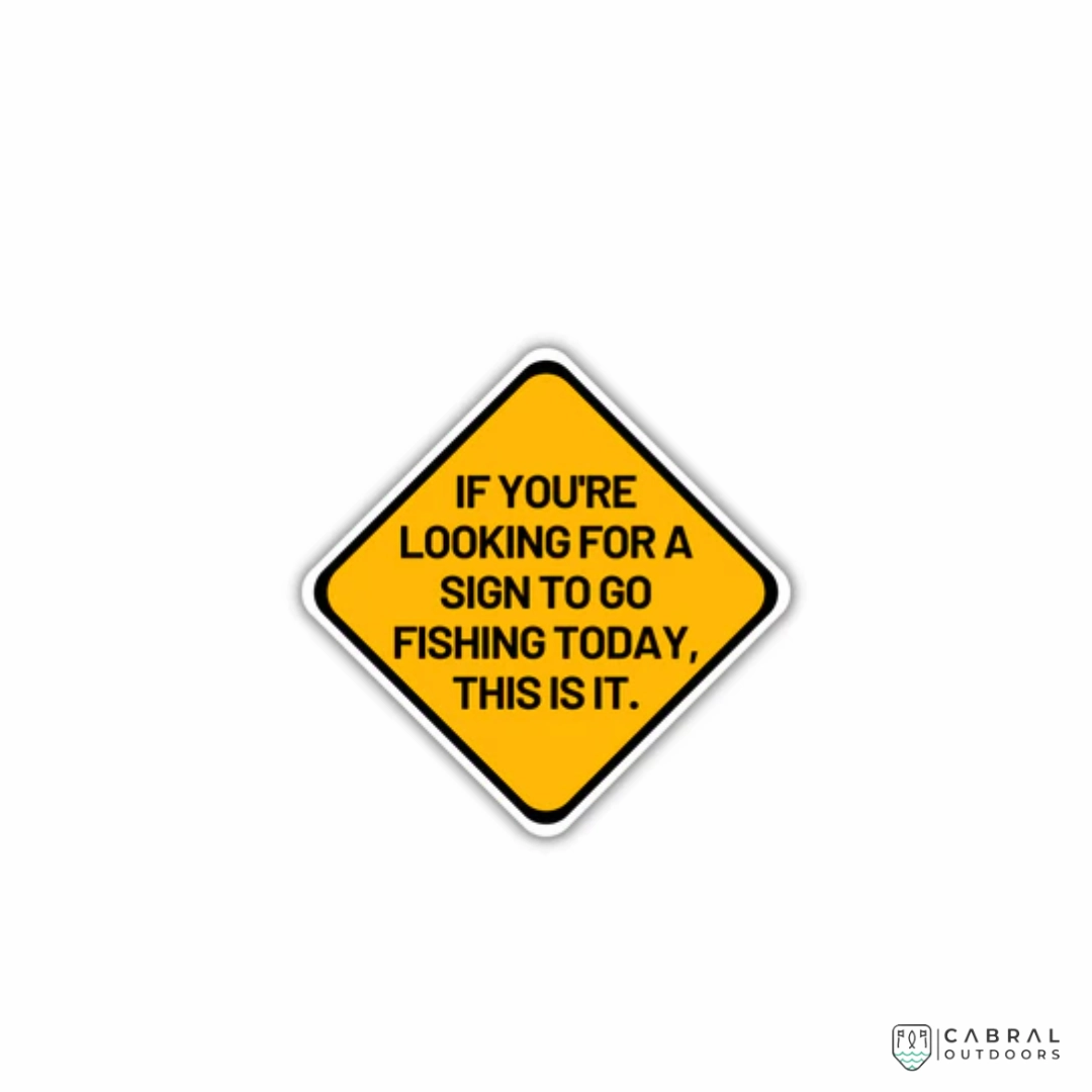 Wave Theory | Fishing Sign | Fridge Magnet