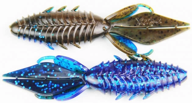 Xzone Adrenaline Bug 4 inch Soft Plastic Creature Bait 8 pack