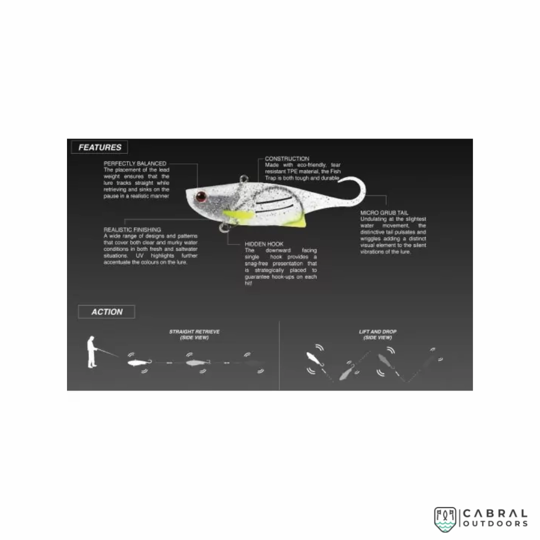 Zerek Weedless Fish Trap Soft Lures  | 95mm | 18g | #2/0